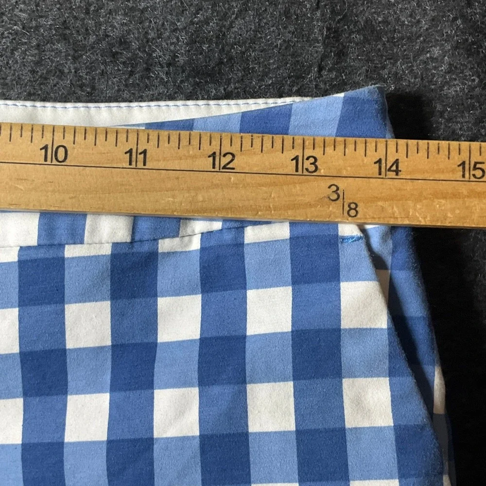 Boden Gingham Shorts Womens 4 Blue Classic Preppy Coastal Tailored Nautical